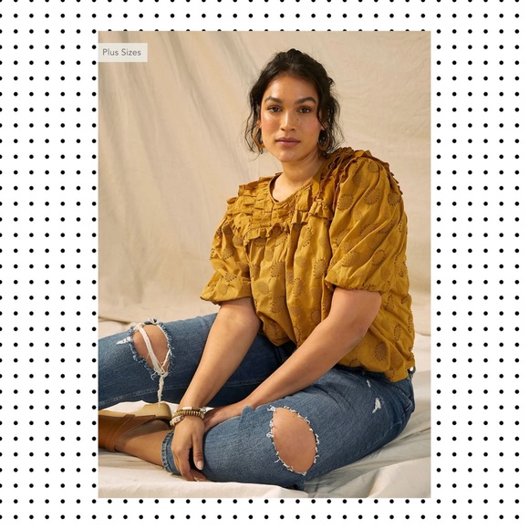 NWT Anthropologie x Let Me Be - Aiko Ruffled Blouse Top 8 - Picture 10 of 12